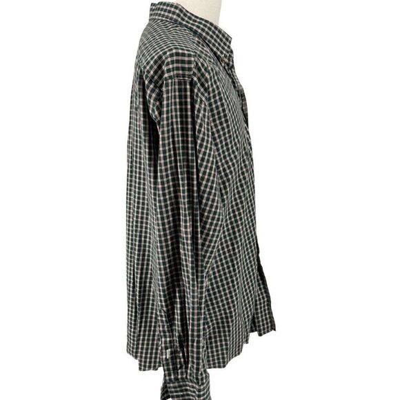 L.L. Bean Classic Green Plaid Button-Down Shirt Sz XL Traditional Fit EUC - Picture 6 of 13
